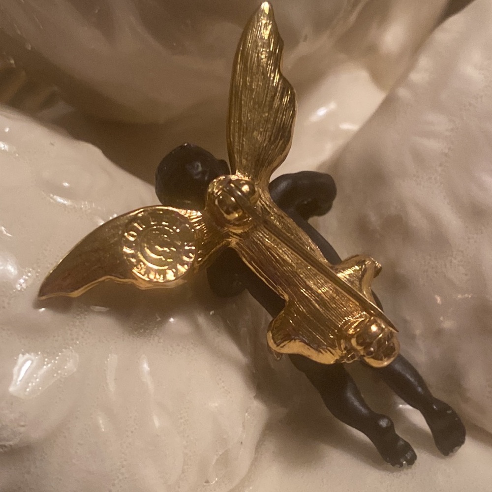 Coreen Simpson Guardian Angel Pin Brooch - Picture 3 of 5
